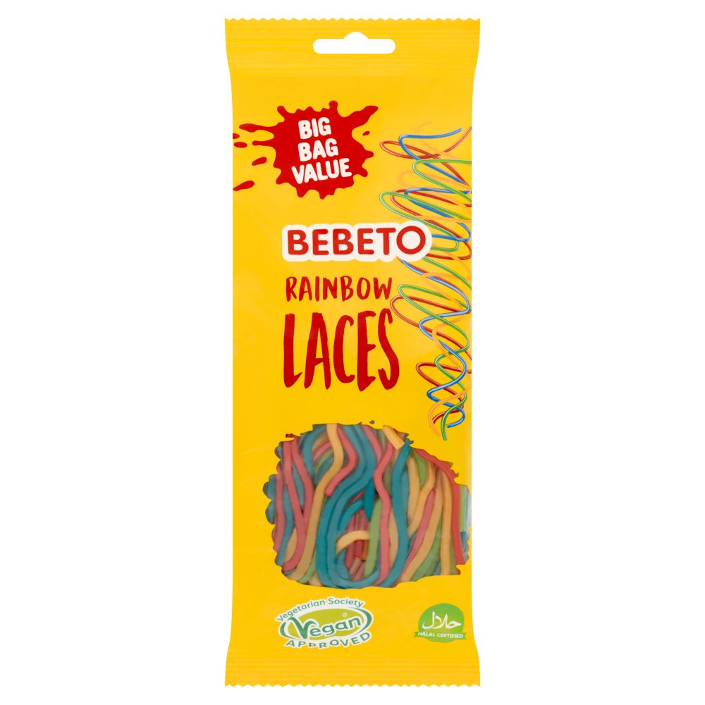 Bebeto Vegan Rainbow Laces 160g - Out of Date